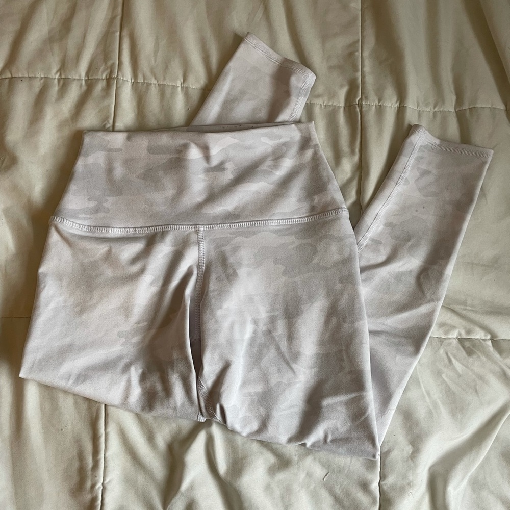 white camo leggings